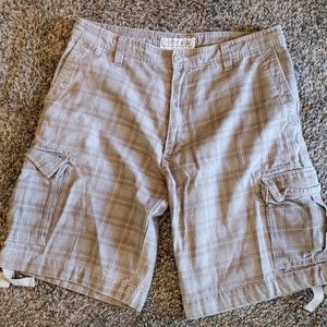 Plaid  cargo shorts